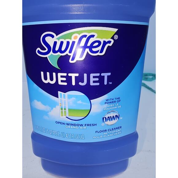 Swiffer WetJet w/ Dawn Open Window Fresh Multi Surface Floor Cleaner 42.2 FL OZ - Picture 2 of 7